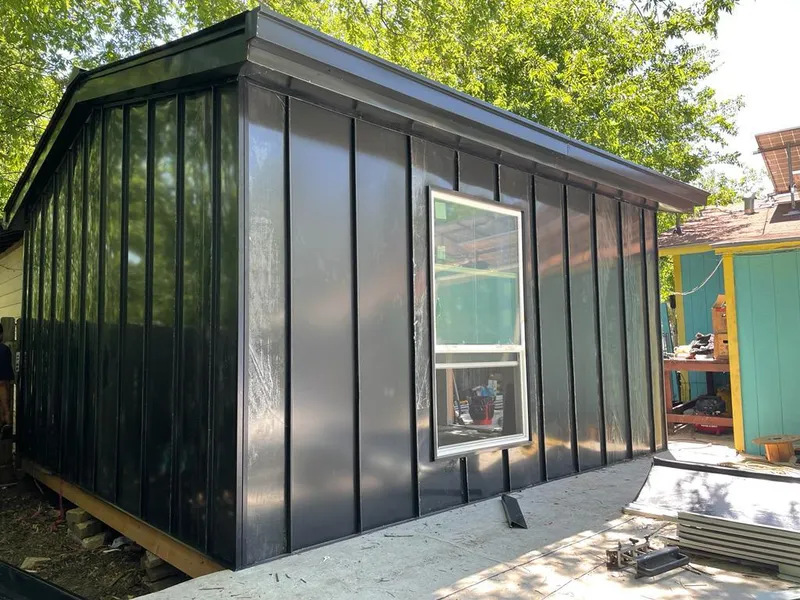 Black standing seam metal wall panels for Metal Roof Installation in Campton Hills